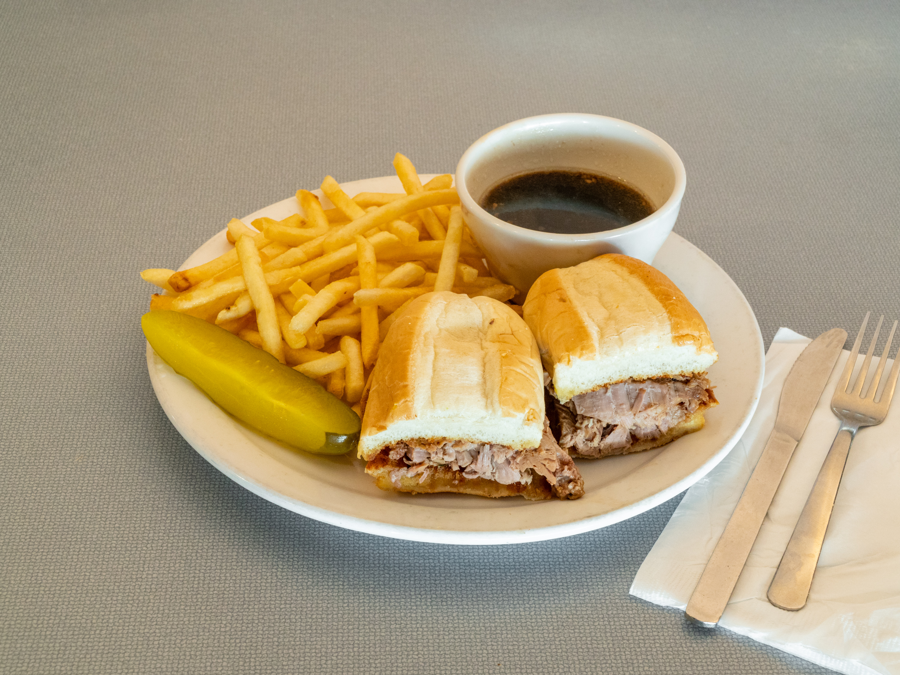 Order French Dip Sandwich food online from Waffle Shop store, Jackson on bringmethat.com