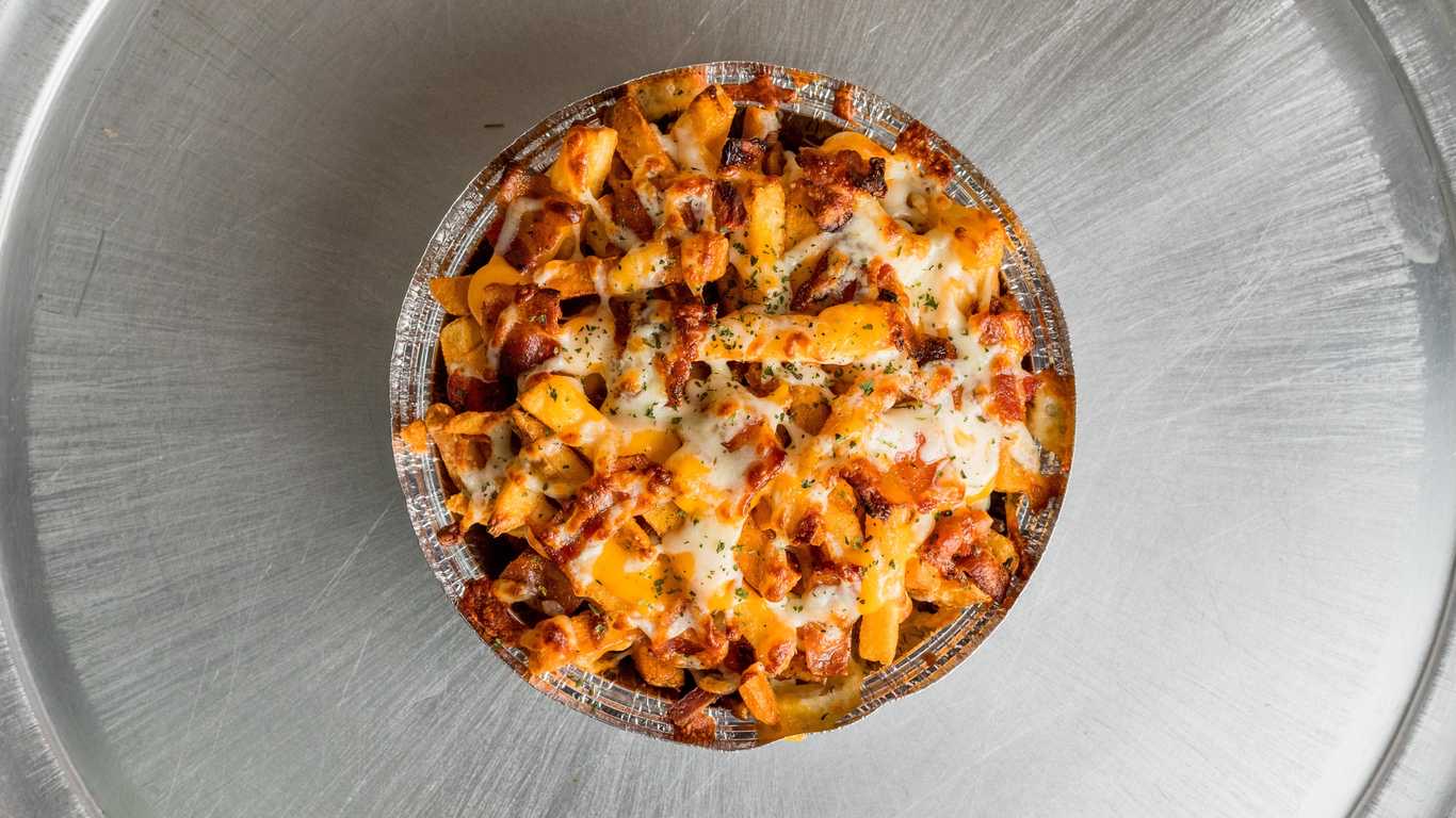 Order T-Line Loaded Fries food online from Township Line Pizza store, Drexel Hill on bringmethat.com