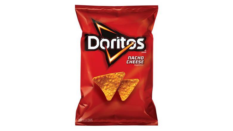 Order Doritos Nacho Cheese Flavored Tortilla Chips food online from Trumbull Mobil store, Trumbull on bringmethat.com
