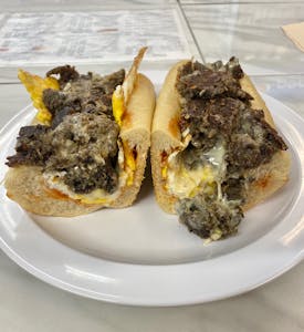 Order Scrapple, Egg and Cheese Sub food online from Little Creek Grill store, Dover on bringmethat.com