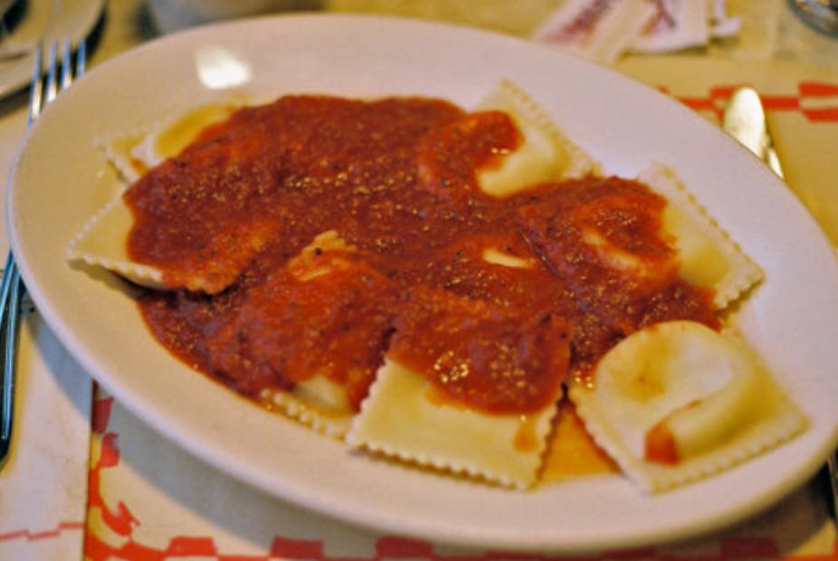 Order Ravioli Dinner - Pasta food online from Valentino's Pizza store, Livonia on bringmethat.com
