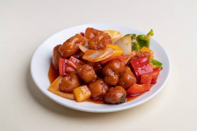 Order 咕噜香肉 Sweet & Sour Pork food online from Phoenix Chinese Cuisine store, Los Angeles on bringmethat.com