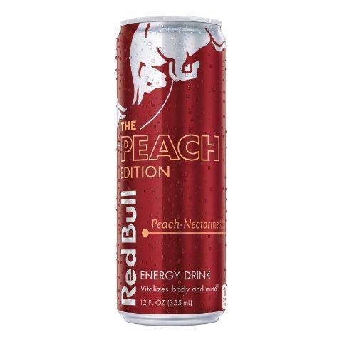 Order Red Bull Peach Edition 12oz food online from 7-Eleven store, Phoenix on bringmethat.com