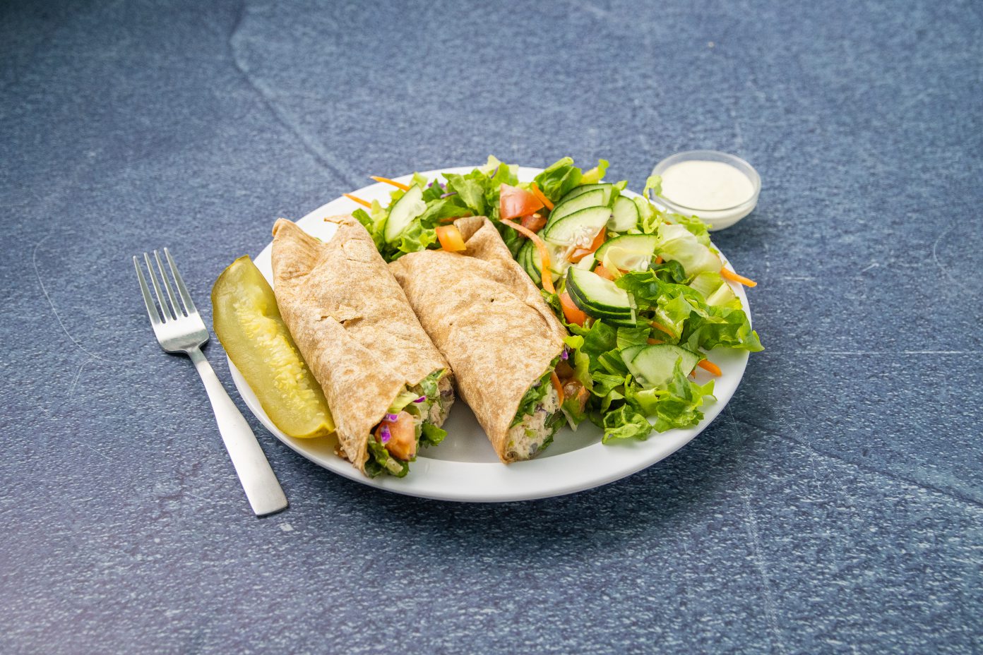 Order White Tuna Salad Wrap food online from J Mart Cafe store, Los Angeles on bringmethat.com