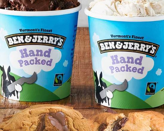 Order 2 Pint and 2 Cookies Combo food online from Ben & Jerry store, Burbank on bringmethat.com