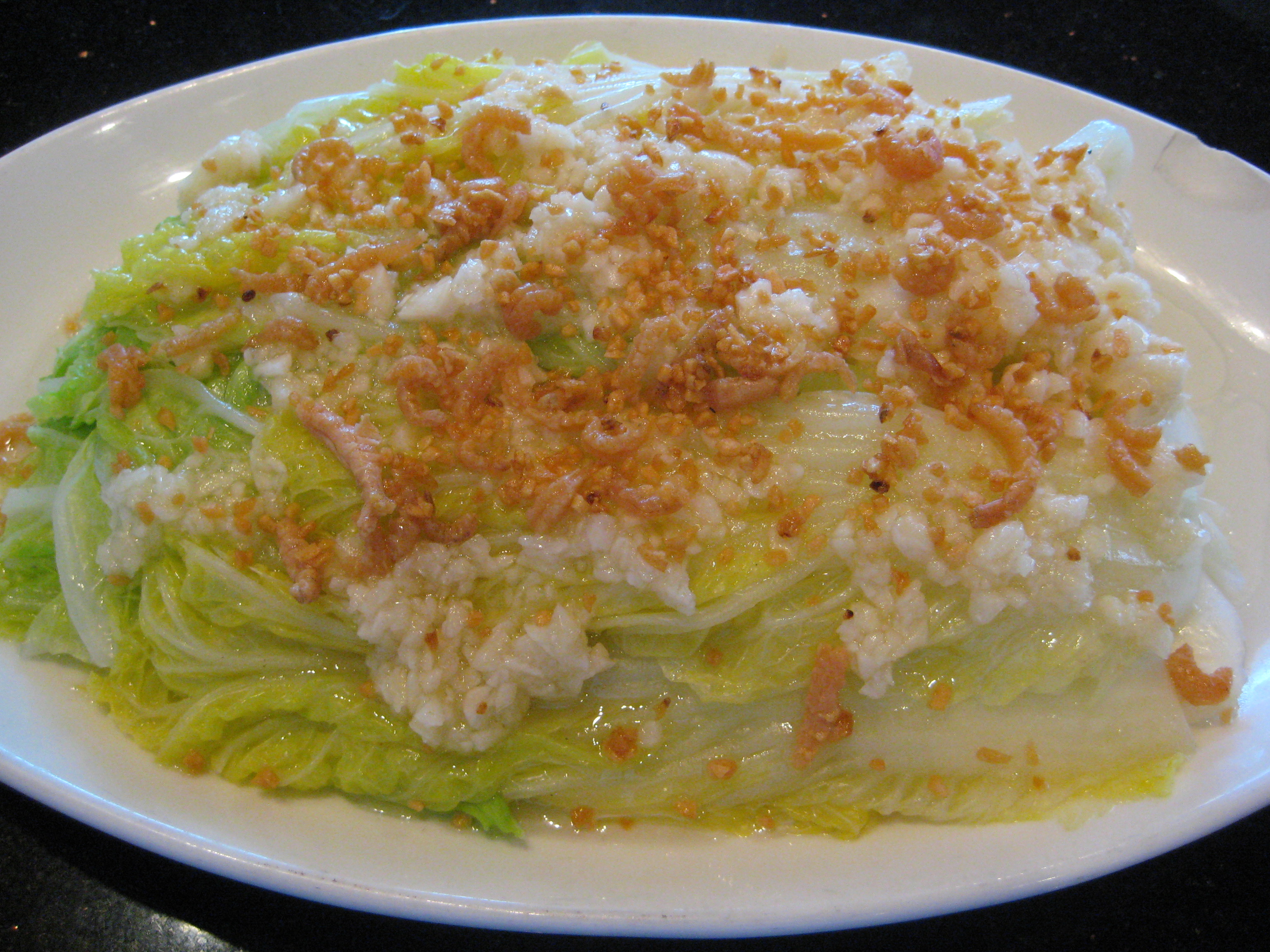 Order Steamed Chinese Cabbage with Garlic Sauce 蒜茸蒸大白菜 food online from Street Food Cafe store, San Mateo on bringmethat.com