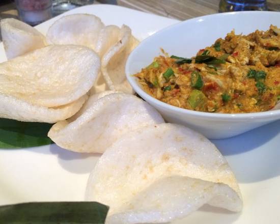 Order Curried Crab Dip food online from Malai Kitchen store, Dallas on bringmethat.com