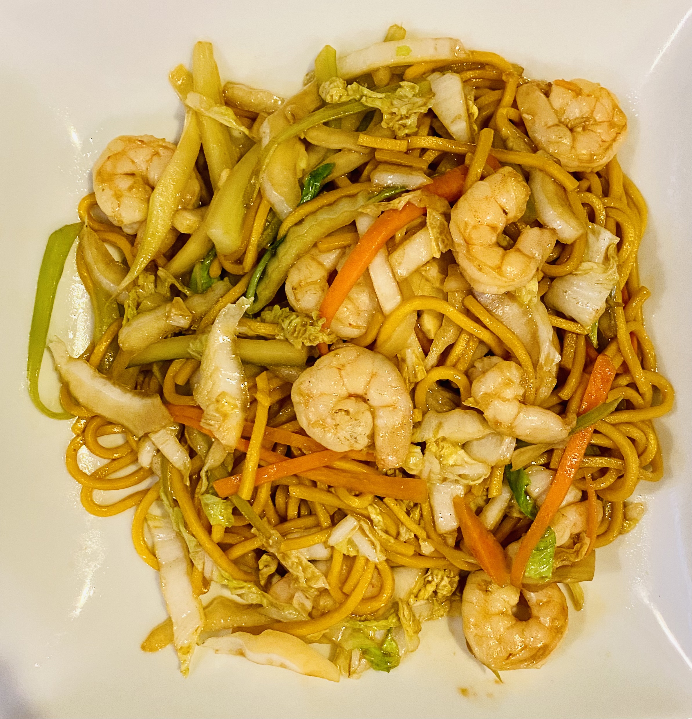 Order 30. Shrimp Lo Mein food online from Chow's Garden Restaurant store, Millville on bringmethat.com