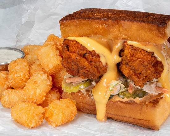 Order THE CHEESY CHICK COMBO food online from Bad Mutha Clucka store, Colorado Springs on bringmethat.com