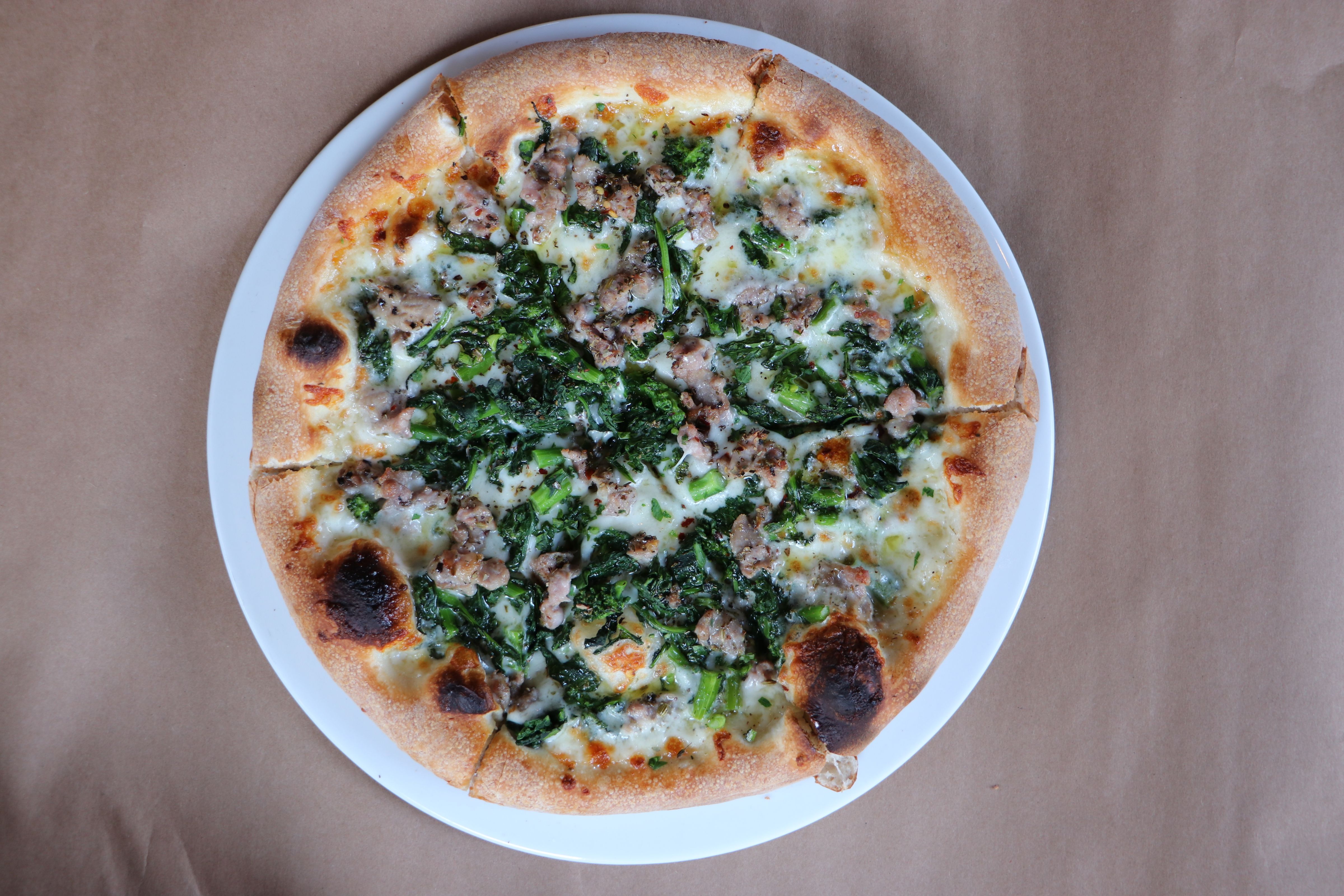 Order Pizza Broccoletti e Salsiccia food online from Malaparte store, New York on bringmethat.com
