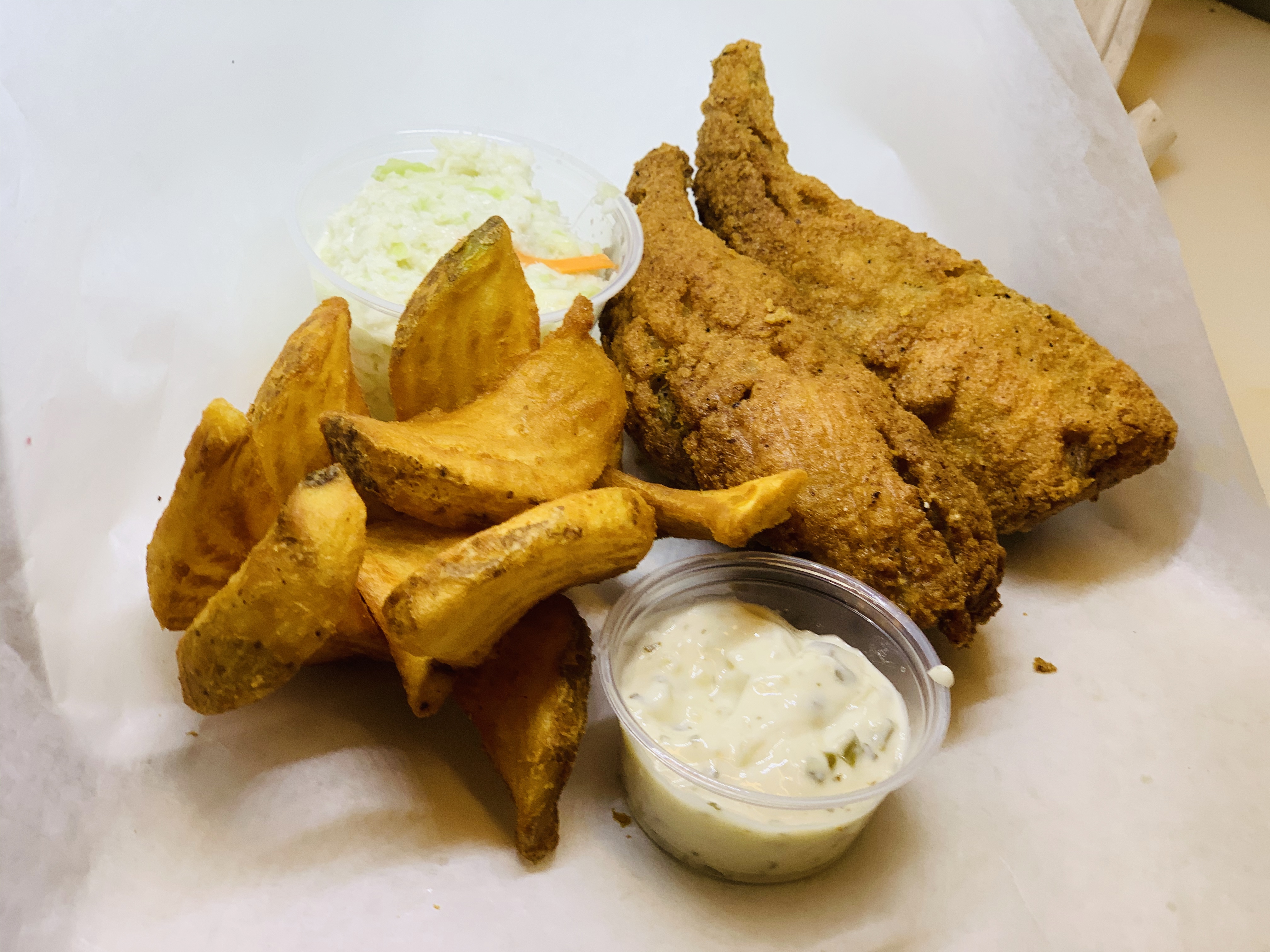 Order New Perch Dinner  food online from Wicked Marys Chicken store, Ann Arbor on bringmethat.com