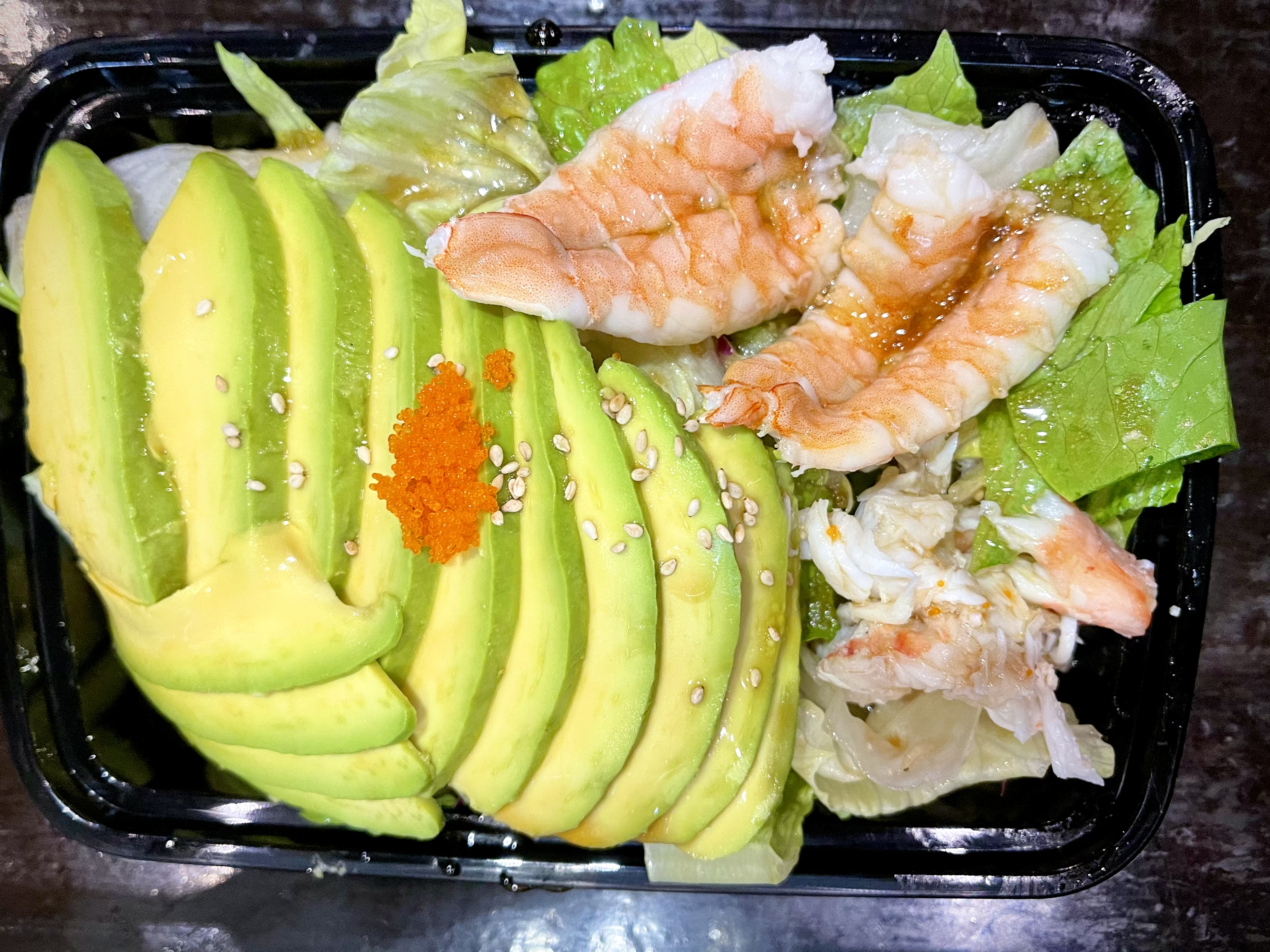 Order King Crab and Shrimp Avocado Salad food online from Akimoto sushi store, New York on bringmethat.com