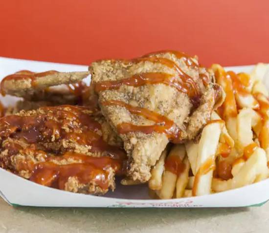 Order 1/4 dark meat food online from Harold Chicken & Ice Bar store, Duluth on bringmethat.com