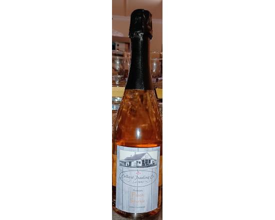 Order Peach Sparkle Champagne bottle (11% ABV) food online from Colbert Trading Co store, Colbert on bringmethat.com