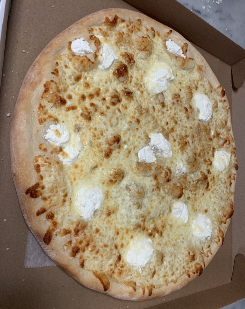 Order White Pizza food online from Nick's Pizza store, North Bergen on bringmethat.com