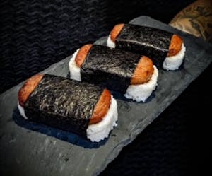 Order Spam Musubi (2pcs) food online from Banh Mi Express store, Brentwood on bringmethat.com