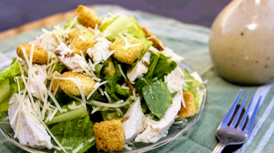 Order Chicken Caesar Salad food online from Ciros Pizza Cafe store, Citrus Heights on bringmethat.com