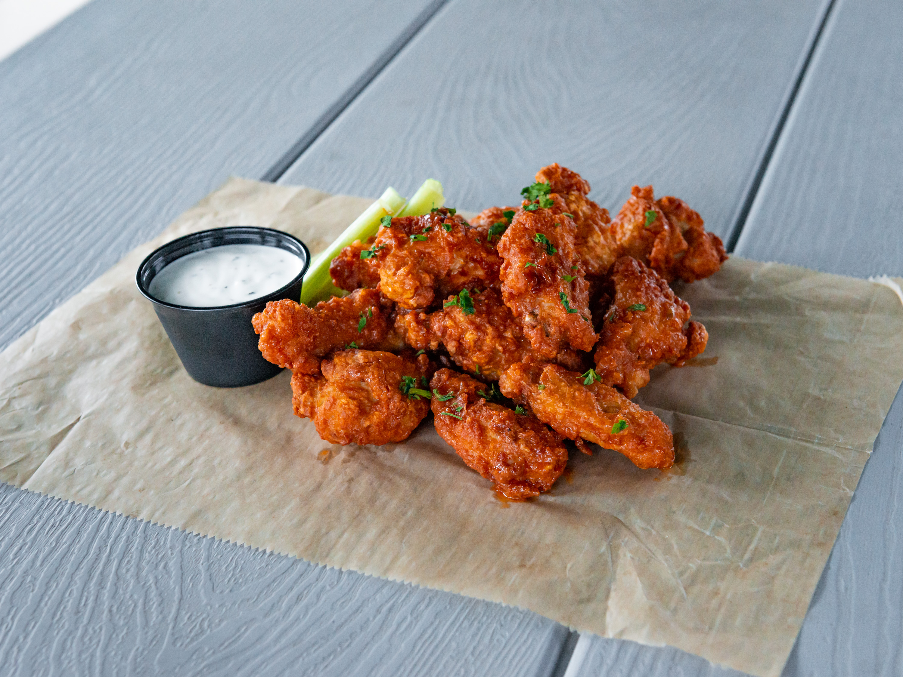 Order Chicken Wings food online from The Shamrock Club Restaurant store, Columbus on bringmethat.com