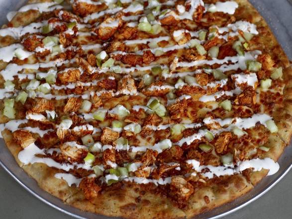 Order Hot Chicken Flatbread food online from The Goat store, New Albany on bringmethat.com