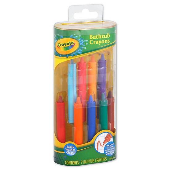 Order Crayola® 9-Pack Bathtub Crayons food online from Bed Bath &Amp; Beyond store, Torrance on bringmethat.com