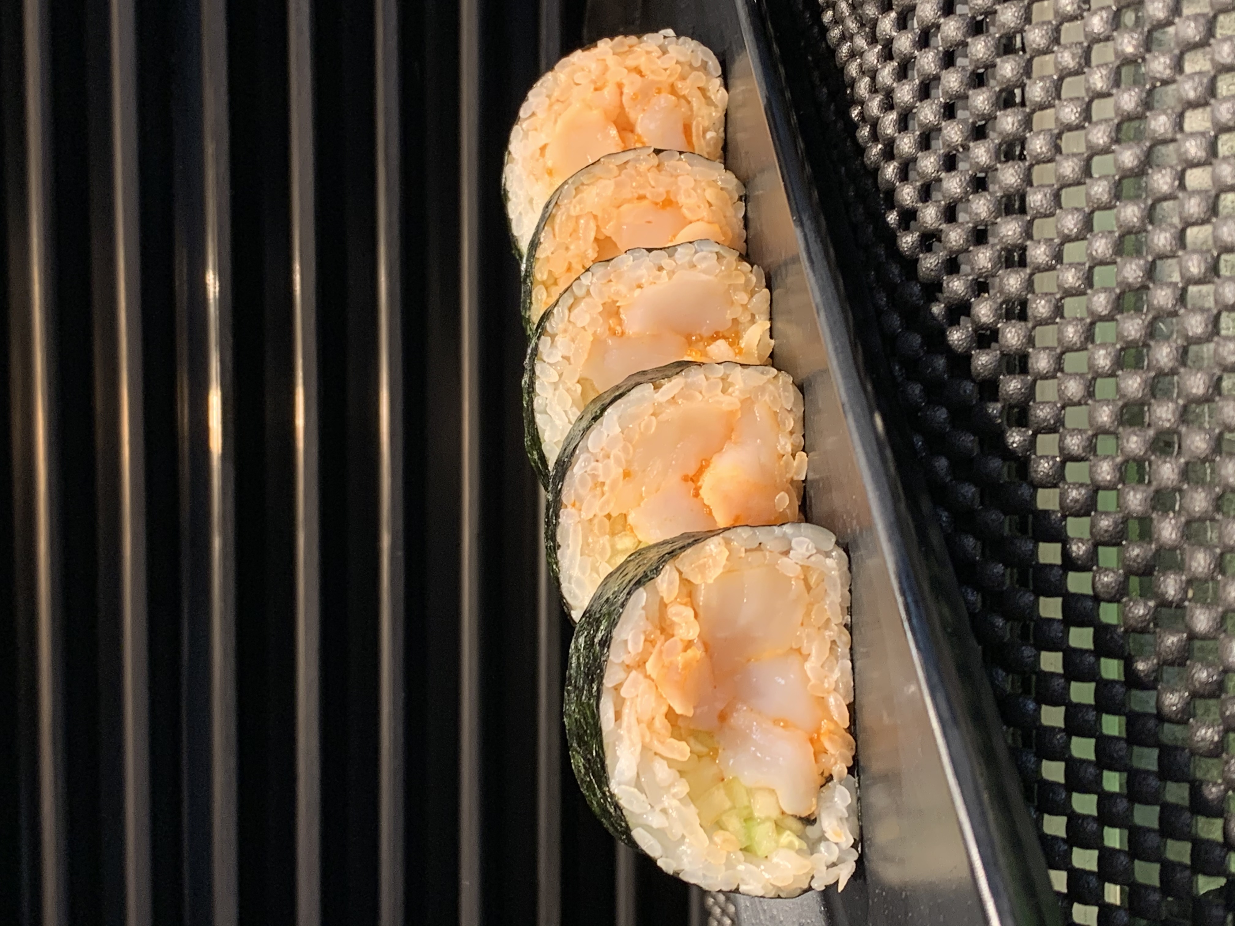 Order Spicy Scallop Roll food online from Kazuki Sushi store, Los Angeles on bringmethat.com