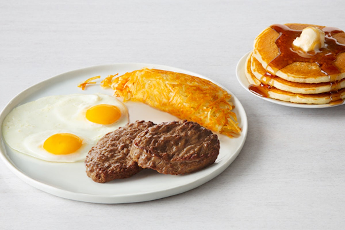 Order Two House-Made Sausage Patties & Eggs* food online from Village Inn store, Farmington on bringmethat.com