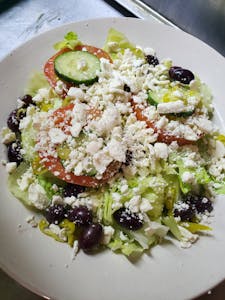 Order Greek Salad food online from Ny Pizza Pasta store, Bedford on bringmethat.com