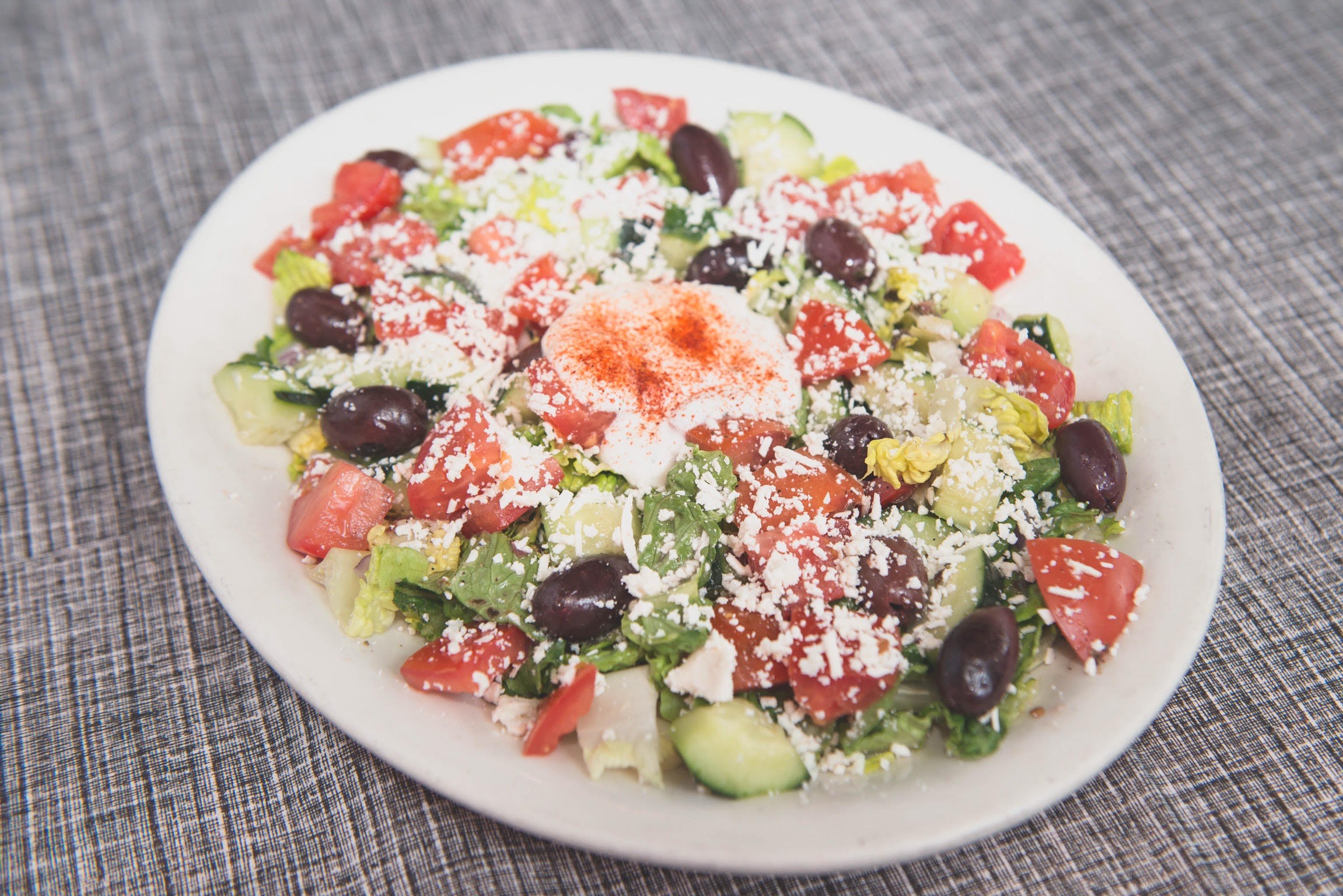 Order Greek Salad food online from Gyro House store, Beaverton on bringmethat.com