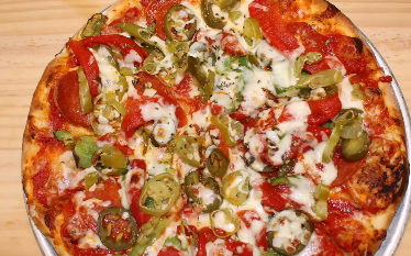 Order 5 Pepper Pizza food online from Stefano's Brooklyn Pizza store, Harlingen on bringmethat.com