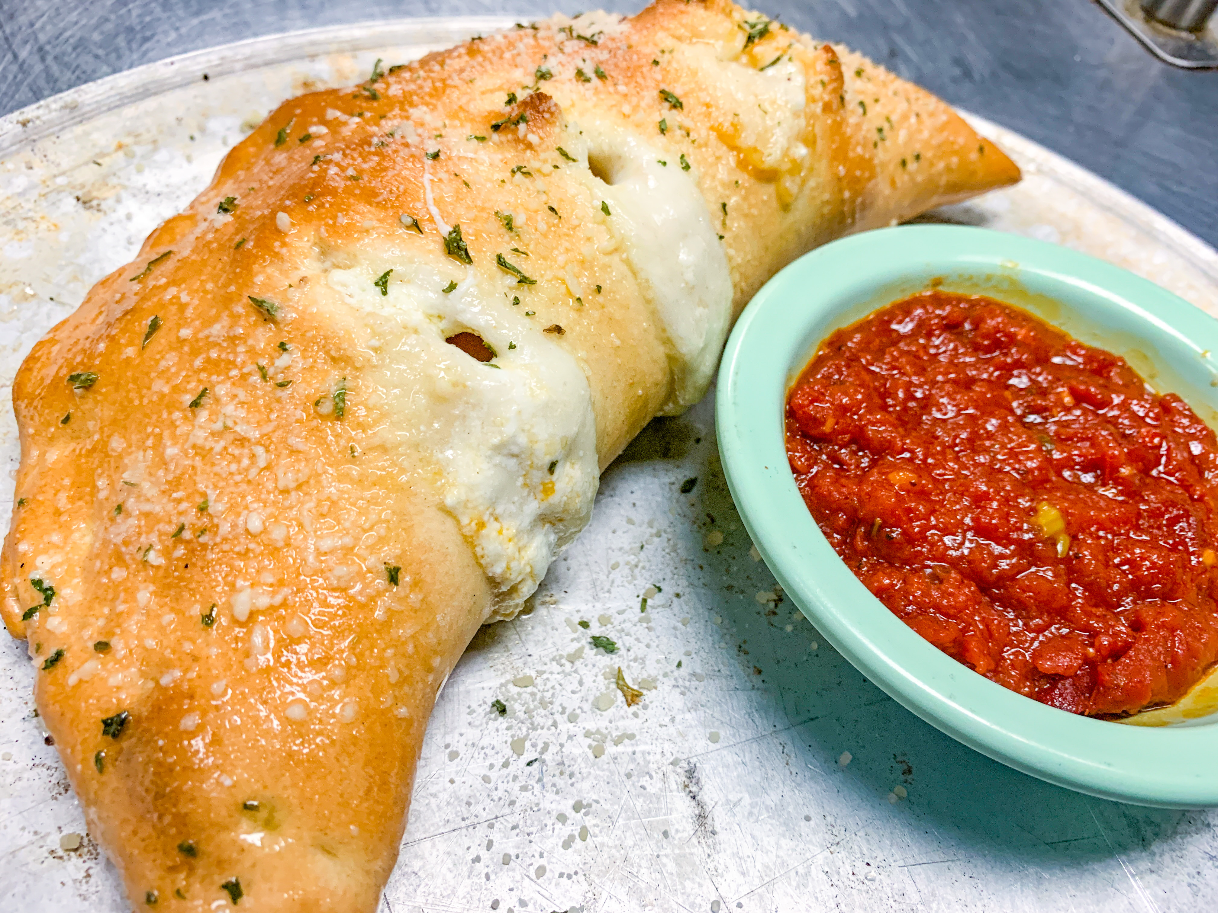 Order Cheese Calzone food online from Nora's Pizzeria store, Hendersonville on bringmethat.com