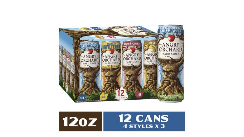Order Angry Orchard Hard Cider Fall Haul Mix Variety Pack - Pack Of 12 food online from Waldi Discount Liquor store, Ansonia on bringmethat.com