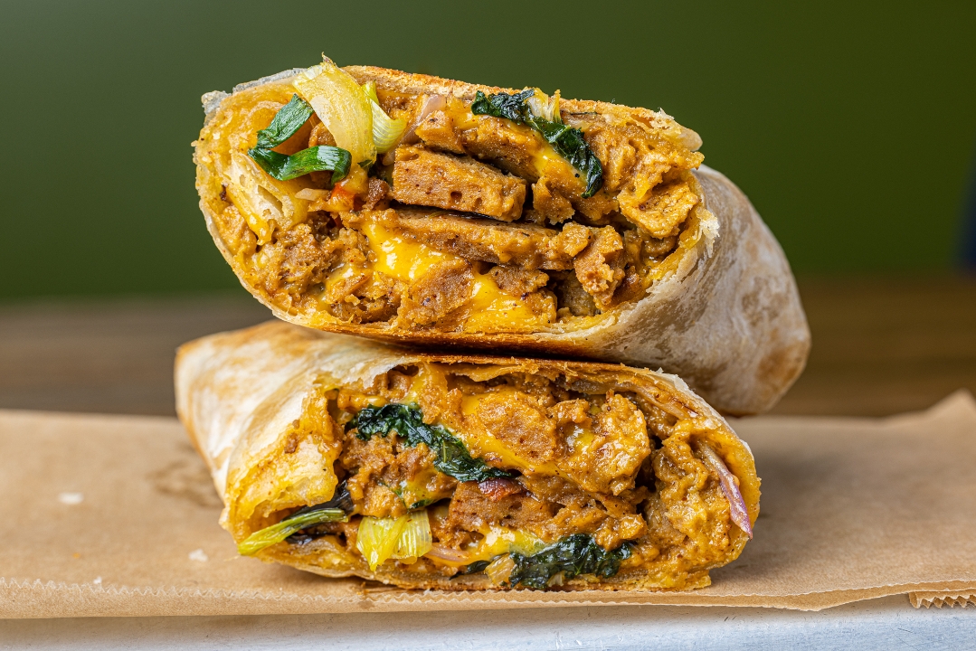 Order Vegan Philly "Cheesesteak" Burrito food online from Grass Roots Kitchen store, Tarrytown on bringmethat.com