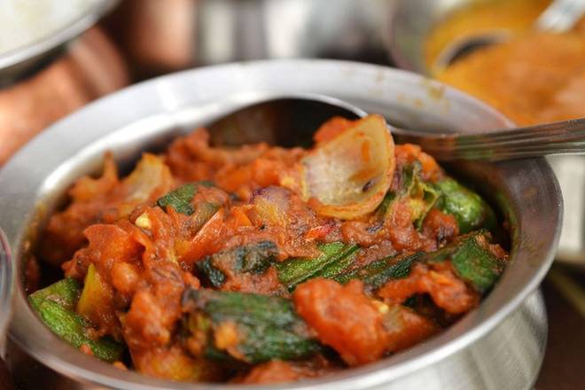 Order Kadai Bindhi Masala (Okra) food online from 8 elements perfect cuisine store, San Jose on bringmethat.com