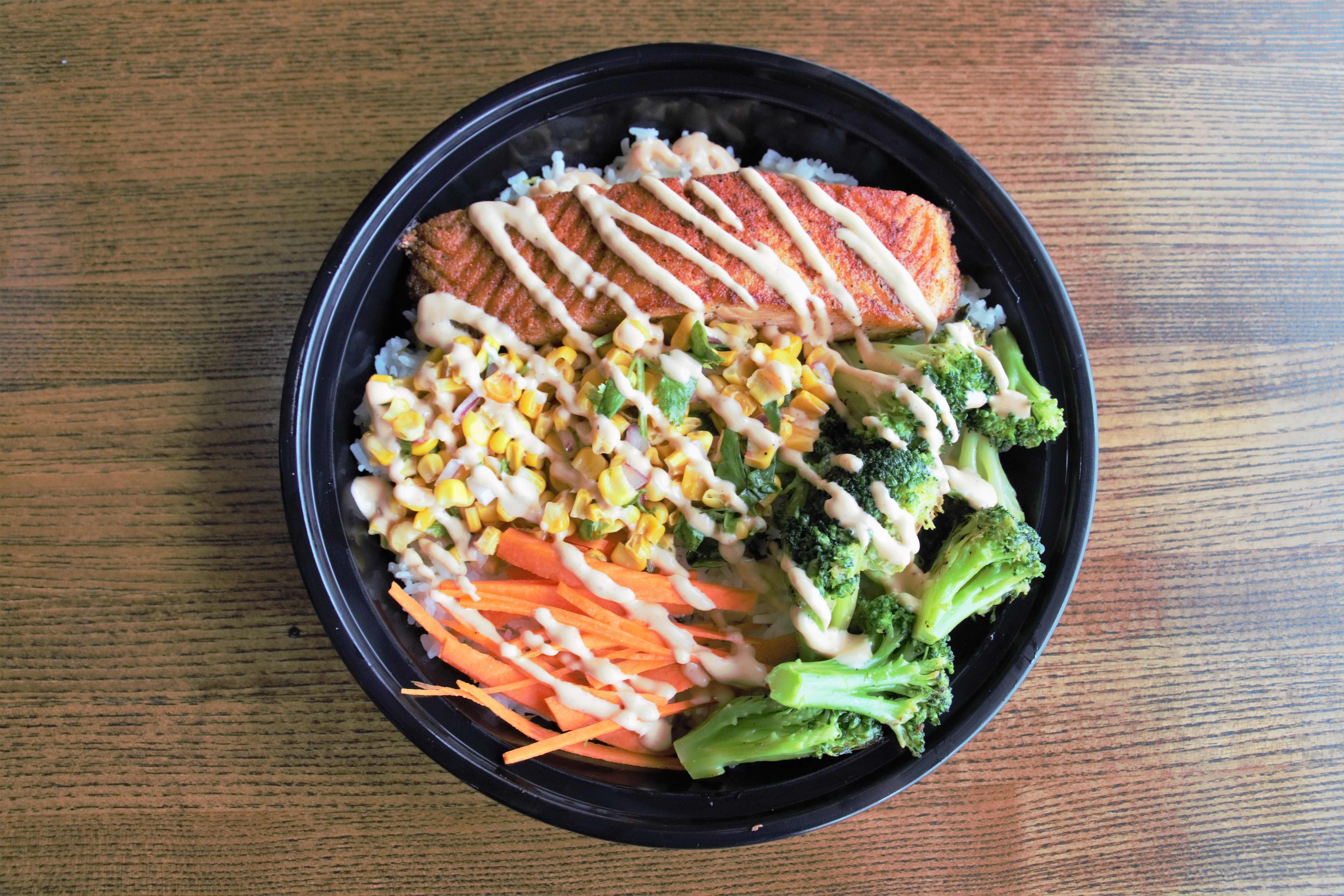 Order Salmon Bowl food online from Pizza Sauce store, Rosedale on bringmethat.com