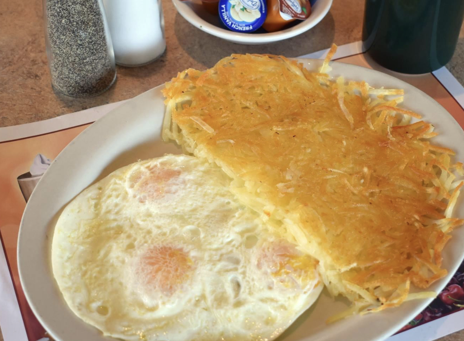 Order Eggs with Hash Browns food online from Ram's Horn store, Southfield on bringmethat.com