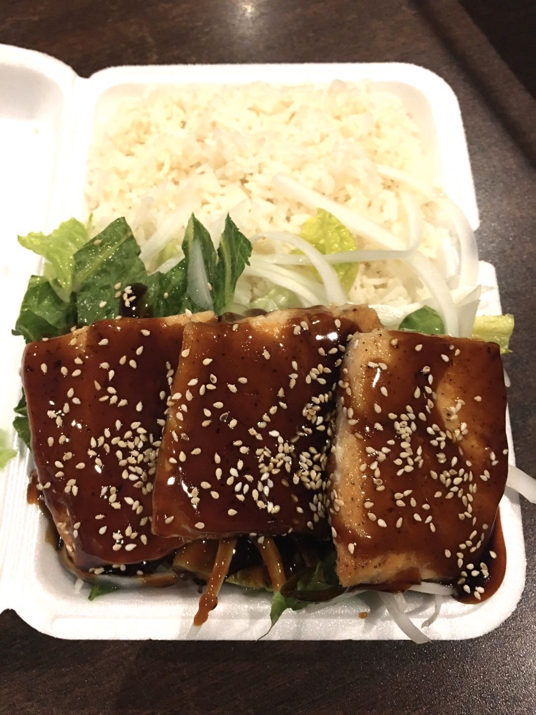 Order 1. Wild Caught Salmon Grilled with Eel Sauce food online from Wei Buffet store, Roselle Park on bringmethat.com