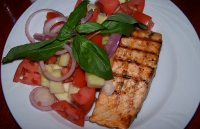 Order Grilled Salmon Seafood food online from Posa Posa store, Nanuet on bringmethat.com