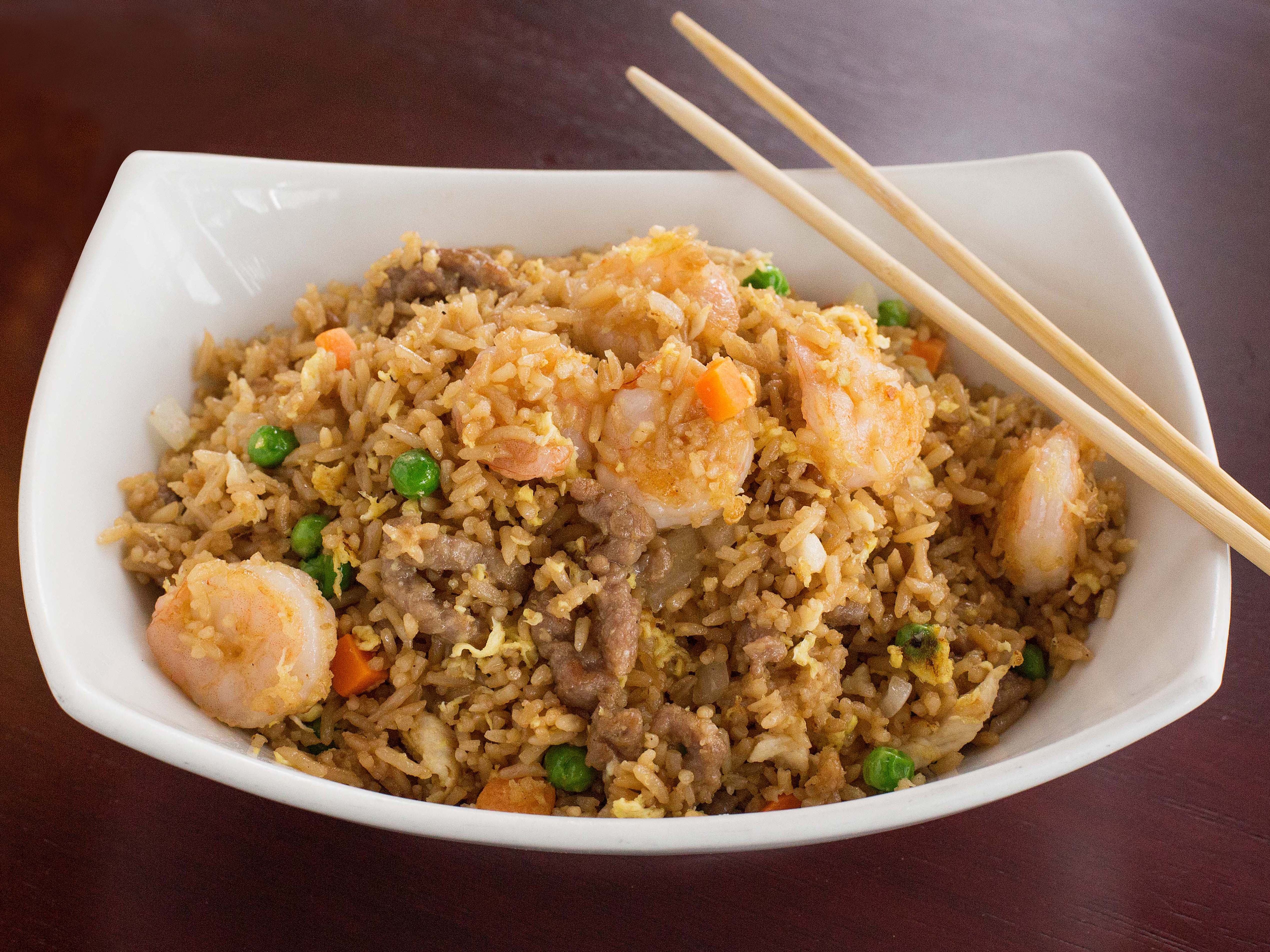 Order T1. Fried Rice Dinner food online from Wu Asian Bistro store, Coppell on bringmethat.com
