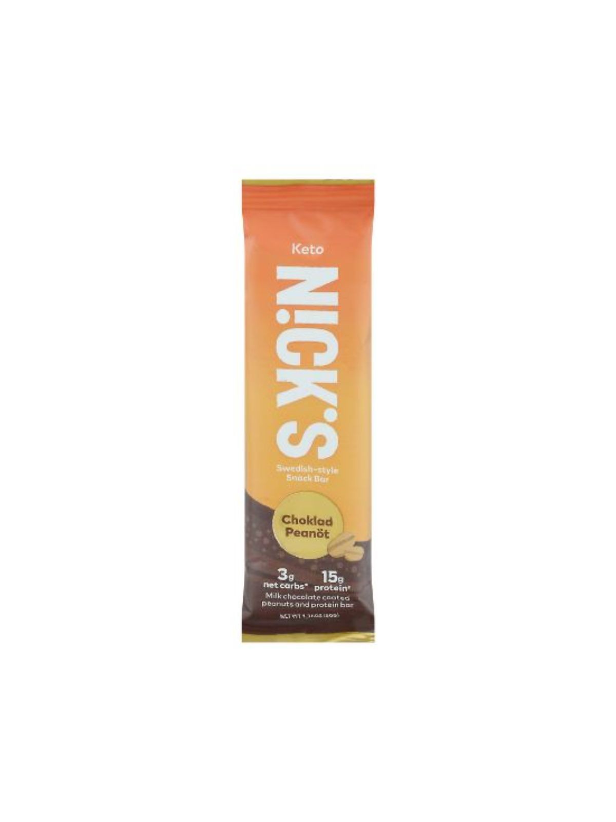 Order Nick's Choklad Peanot Keto Protein Bar (1.76 oz) food online from Stock-Up Mart store, Houston on bringmethat.com