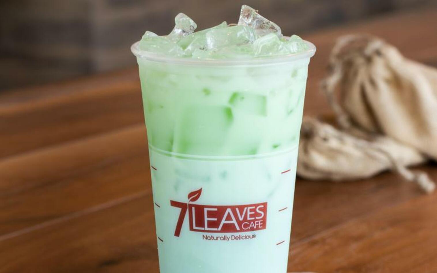 Order Mung Bean Milk Tea food online from 7 Leaves Cafe store, Garden Grove on bringmethat.com