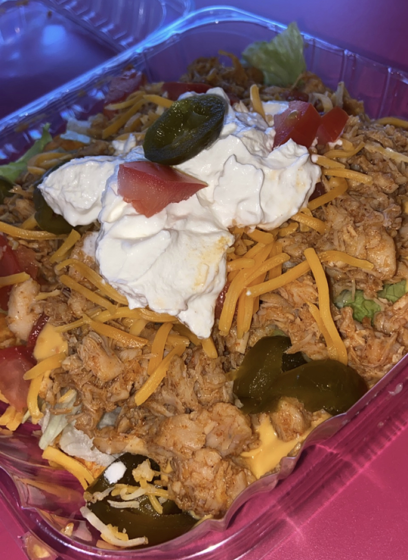 Order Chicken Taco salad  food online from Busy Boss Bakery store, Cleveland on bringmethat.com