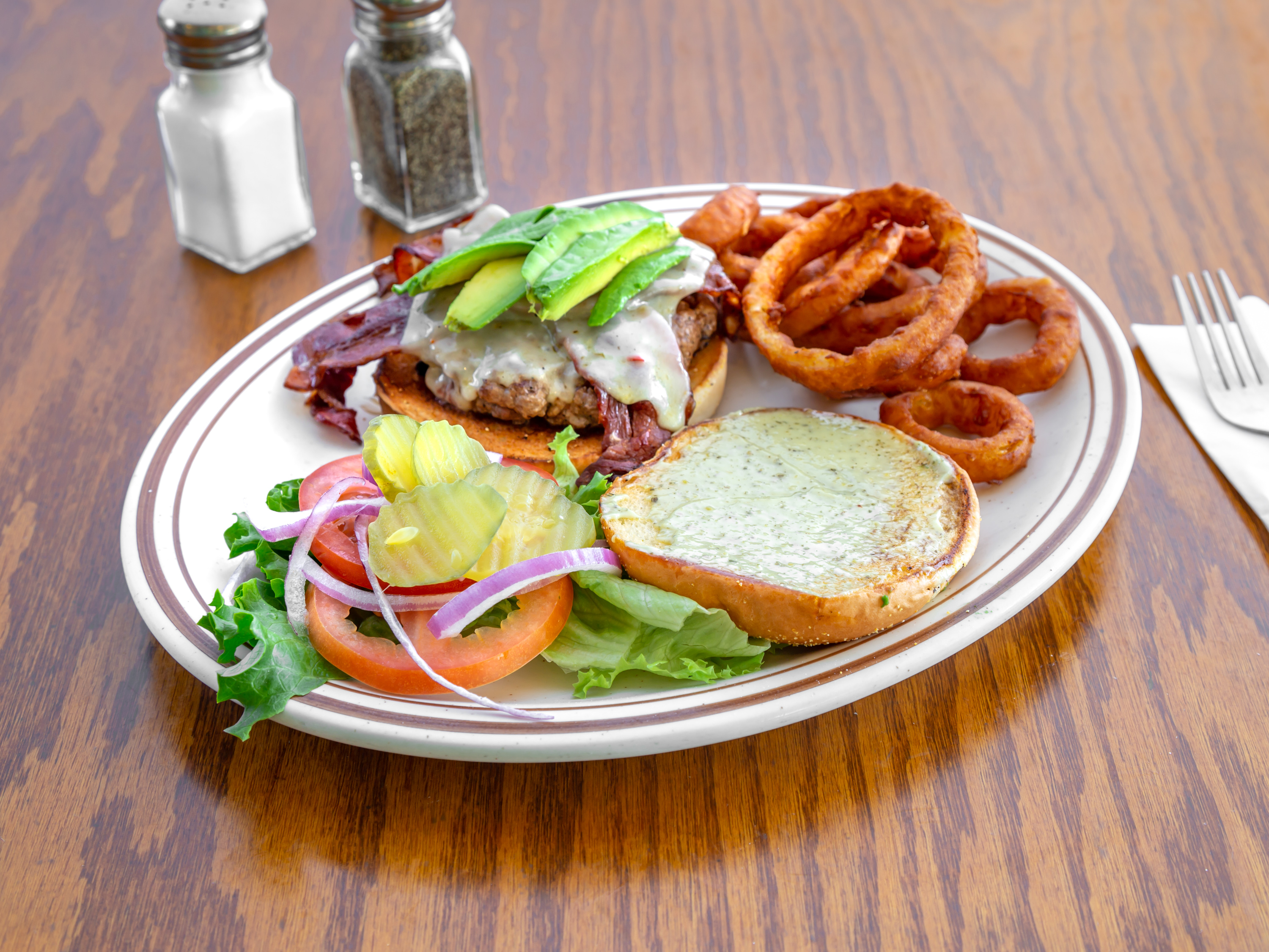 Order California Burger food online from Sweetie Cafe & Catering store, Redding on bringmethat.com
