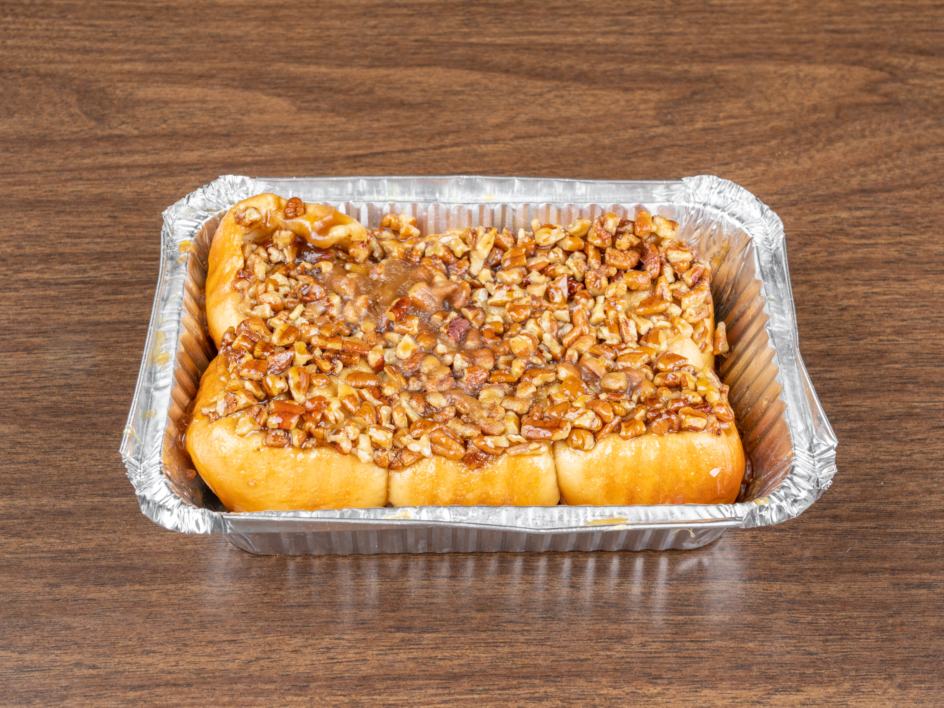 Order 6 Piece Pecan Sticky Buns Pack food online from Cinnamon's Bakery store, Sugar Land on bringmethat.com