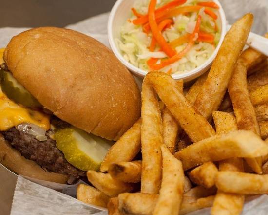 Order Hamburger food online from Rooster Bbq Deli store, Saint Paul on bringmethat.com