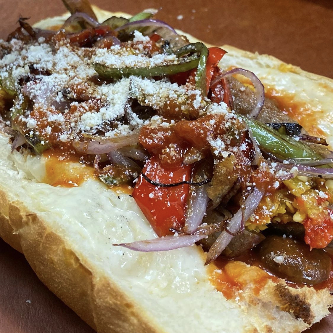 Order Johno's Sausage and Peppers Sub food online from Riera Place store, Redondo Beach on bringmethat.com
