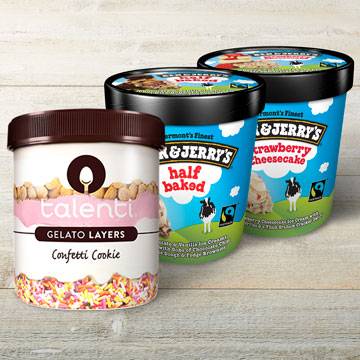 Order Pick 3 Ice Cream Pints food online from TGI Fridays store, Winchester on bringmethat.com