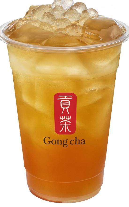 Order Grapefruit Ai-Yu with White Pearl (Cold) (紅柚愛玉凍飲) food online from Gong Cha & Fuji Teriyaki store, Silver Spring on bringmethat.com