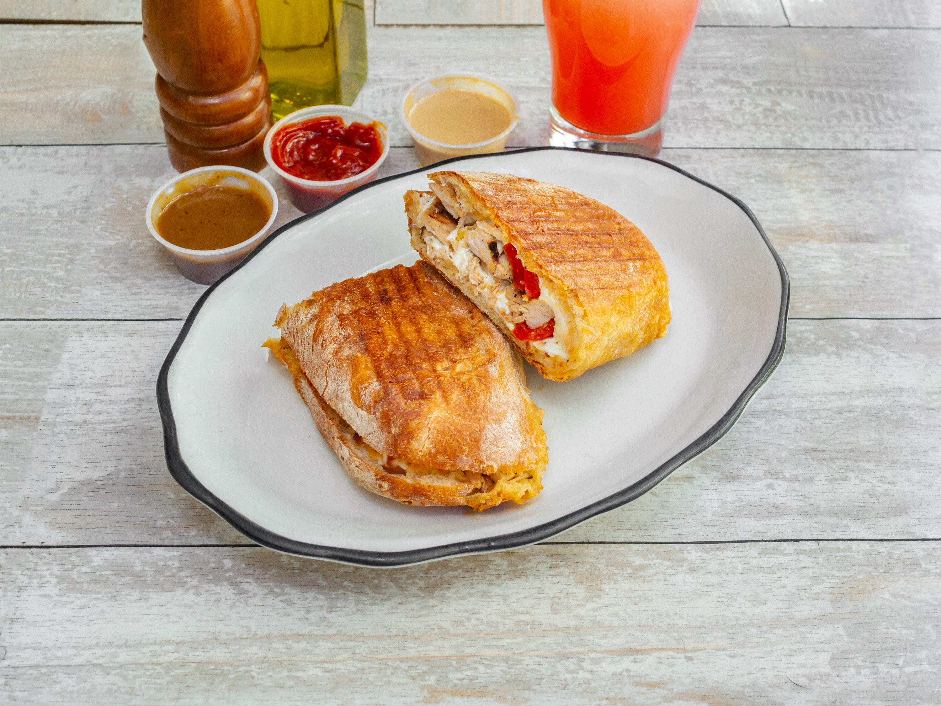 Order Grilled Chicken Panini food online from Bite store, New York on bringmethat.com