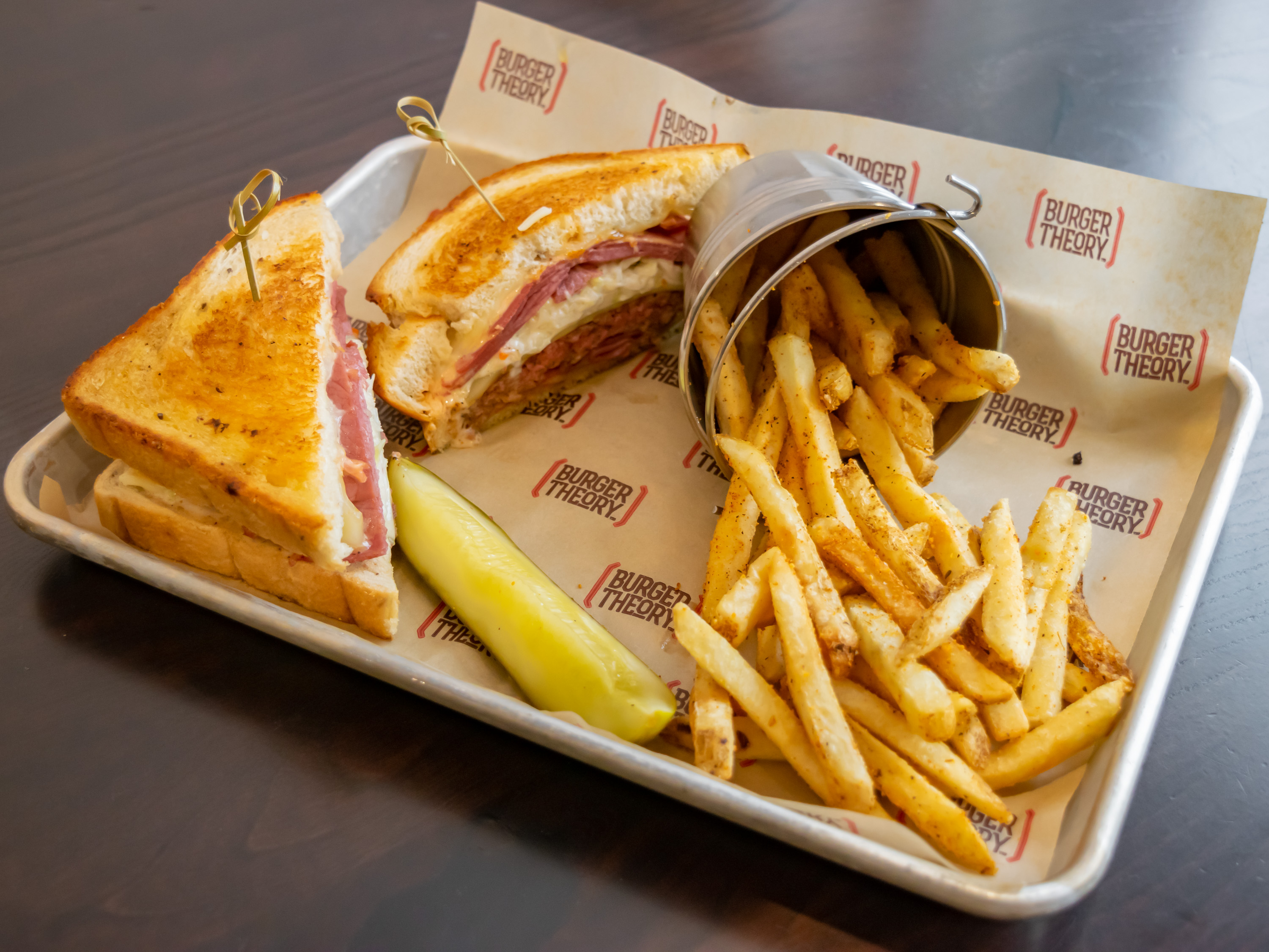 Order The Bruben Melt food online from Burger Theory store, Spring Lake on bringmethat.com