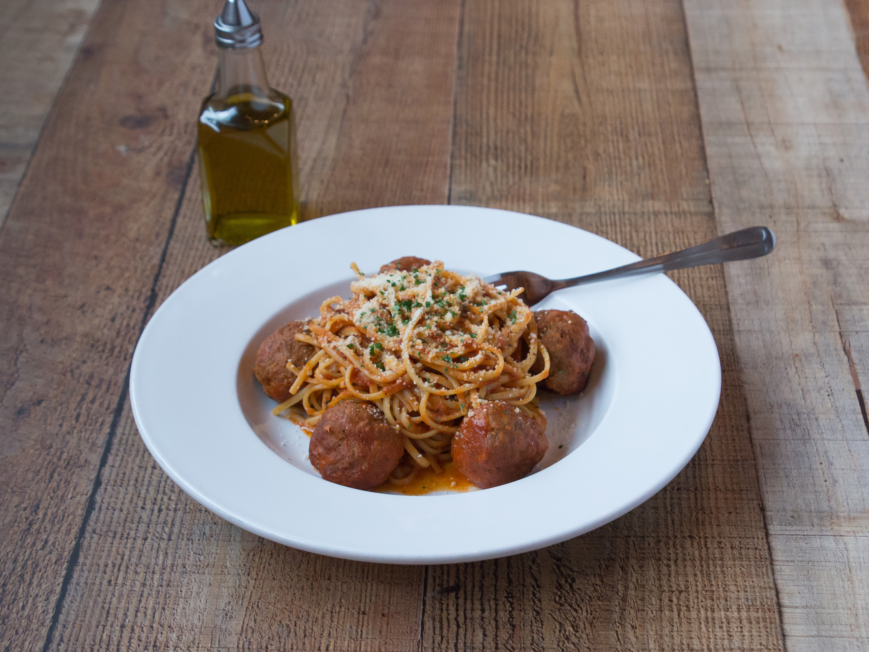 Order Spaghetti and Meatballs food online from Christopher A Neighborhood Place store, Wayne on bringmethat.com